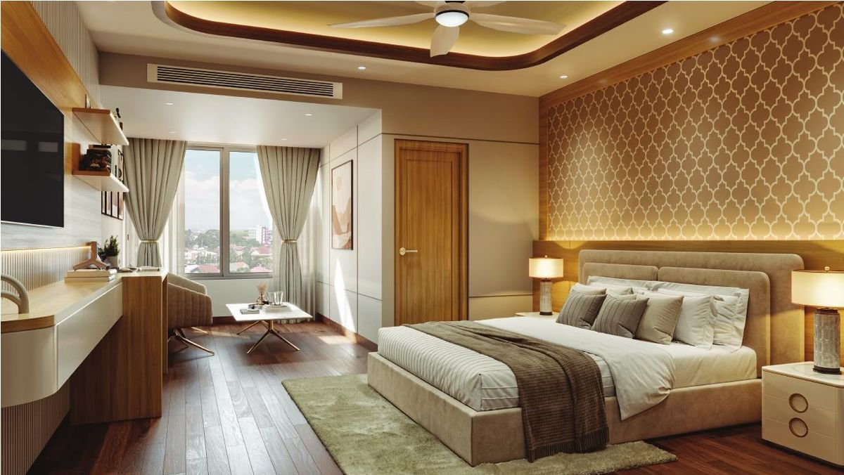 Representative bedroom interior at Srijan Orizon